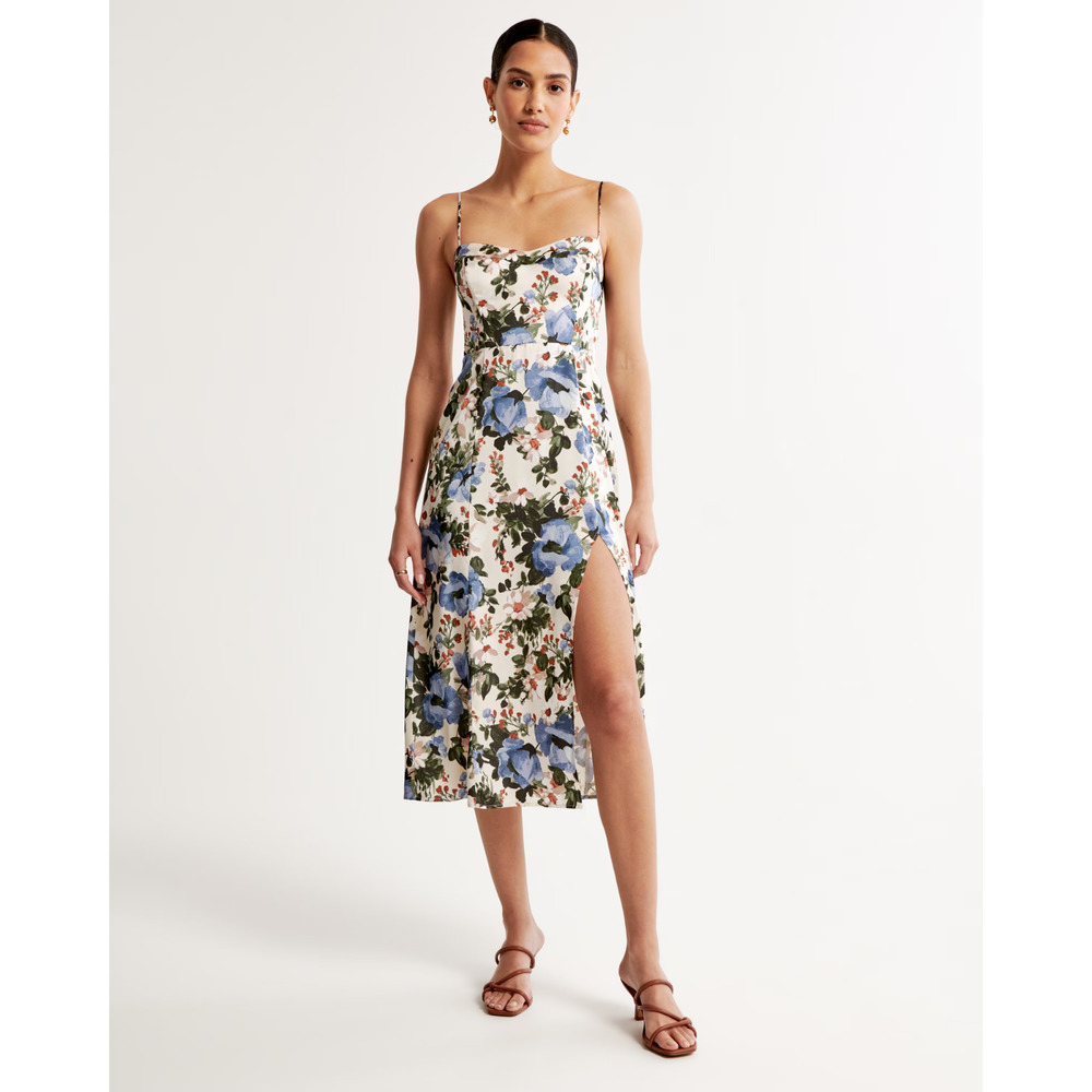 Abercrombie & Fitch Floral Mini Dress - Blue and Green